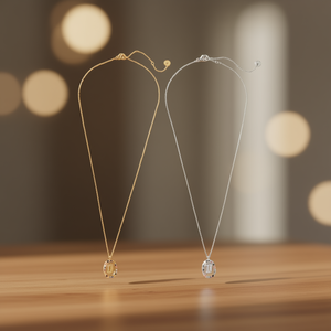 Collana con Ciondolo Angelina in Acciaio Inossidabile Oro Argento Minimalista con Catena a Serpente per Uso Quotidiano 45434 - Product Image 2