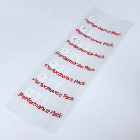 Autocollants personnalisés pour casque de course en BOPP transparent couleur CMYK, avec logo sur mesure, résistants à l'eau, aux UV et à l'huile, durables pour voiture