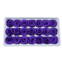 Vente en gros de roses naturelles de 2 à 3 cm, immortelles pour toujours, éternelles et préservées pour les occasions de Noël, du Nouvel An chinois et de la Saint-Valentin