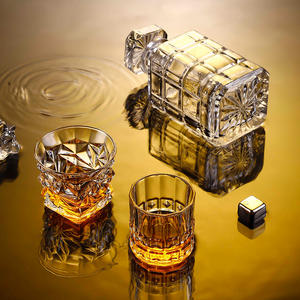 Service à Vin en Verre de Cristal Sans Plomb de Style Européen, Carafe Transparente Créative à Col <span class=keywords><strong>D</strong></span>époli, Bouteille à Vin Classique, Ensemble à Whisky - Product Image 2