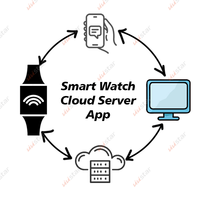 Customizable TCP AWS Arquitectura Cloud Server GPS Synchronous Data Management Software Servicios para Smartwatches PC Internet