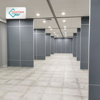 Cloisons acoustiques coulissantes verticales en aluminium pour salle de conférence, salle de classe, murs mobiles pliables pour l'école, l'hôpital