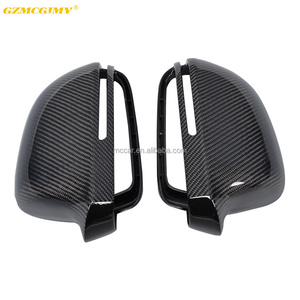Capuchons de rétroviseurs en fibre de carbone de remplacement complet <span class=keywords><strong>CF</strong></span> + <span class=keywords><strong>ABS</strong></span> pour Audi A4 B8 A5 8T (convient à: A4 A5) housses de rétroviseurs de voiture - Product Image 2