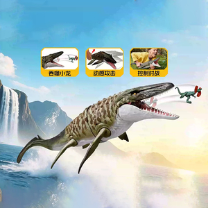 Figurine de dinosaure officielle Mattel, <span class=keywords><strong>film</strong></span> Jurassic World, Mosasaurus-JCH00, jouet de dinosaure, jouets son et lumière, articulations mobiles pour enfants - Product Image 2