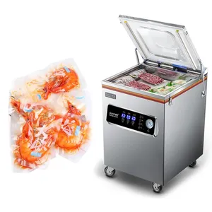 Hot selling vacuum thermoforming packing machine high efficiency desktop dried seafood fish cheese vacuum packing machine