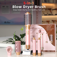 Sèche-cheveux brosse multi-styler ionique professionnel 5-en-1 à séchage rapide, lisseur et fer à boucler multifonctionnel