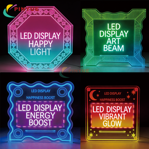 Letrero Luminoso LED Acrílico Personalizado con Efecto Infinito, Letrero de Una Sola Luz con Efecto de Mil Capas de Neón <span class=keywords><strong>para</strong></span> Publicidad, Tienda de <span class=keywords><strong>Maquillaje</strong></span>, Escaparate - Product Image 4