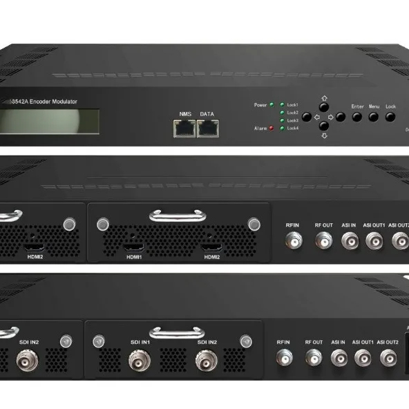 TL MEDIA 4 Channel 4*HD-SDI Input Aluminum HD Video Encoder Modulator for TV Broadcasting