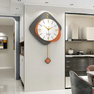 Современные простые прямоугольные высококачественные бесшумные односторонние настенные часы гостиная спальня кабинет