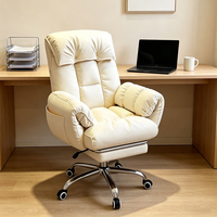 Chaise de bureau exécutive à dossier haut à prix abordable, en cuir PU réglable, design ergonomique, structure métallique pour bureau à domicile, salon