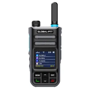 WURUI วิทยุสื่อสารสองทาง Wi-Fi 2G 3G 4G MX1มืออาชีพพร้อมระบบสื่อสาร GPS ทั่วโลกสำหรับทีมรักษาความปลอดภัยห้างสรรพสินค้า