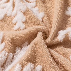 Superventas, <span class=keywords><strong>lana</strong></span> <span class=keywords><strong>de</strong></span> cordero <span class=keywords><strong>de</strong></span> doble grosor, <span class=keywords><strong>lana</strong></span> polar, estampado <span class=keywords><strong>de</strong></span> nieve personalizado con logotipo, manta esponjosa ponderada - Product Image 5