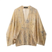 Vente en gros pour le commerce extérieur : Haut en polyester imprimé mignon à motif à carreaux rayés, coupe ample, modèle 8286005 pour le printemps 2026