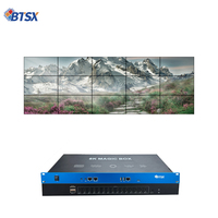 Procesador de Video Wall 8K60, 1 Entrada, 15 Salidas HDMI, 64G de Almacenamiento, Decodificación, Empalme, Fusión, RS232 para Proyección, VR, Exhibiciones