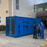 Générateur diesel silencieux à refroidissement par eau 1000kva-2500kva avec panneau d'affichage numérique et contrôleur Deepsea