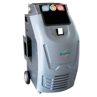 Machine de récupération de réfrigérant AC à double circuit R134a R1234yf, 2 cylindres, entièrement automatique, unité de recharge et de recyclage pour toutes les voitures