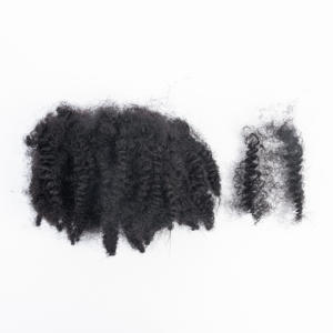 Listo para enviar 100% Virgen Sin procesar Humano Afro Kinky Bulk Hair 10A Grade Natural <span class=keywords><strong>Curly</strong></span> Kinky Hair for Locs - Product Image 2