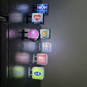Autocollant magnétique en lettres LED en plastique avec logo personnalisé, cadeau promotionnel d'entreprise, aimants de réfrigérateur magnétiques puissants de qualité supérieure pour une utilisation en cuisine - Product Image 4
