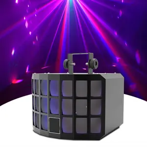 DMX 512 feixe de luz estroboscópica LED para festa de discoteca DJ KTV luz laser feixe de animação RGB