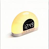 Réveil numérique Sunrise à succès pour enfants, adultes, usage au bureau, lumière de réveil électrique, fonction snooze de 9 minutes, design double face LUMINOVA