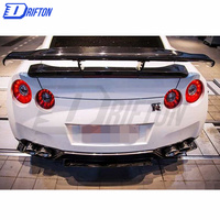 Aileron arrière style VRS pour Nissan R35 GTR Aile GT en fibre de carbone