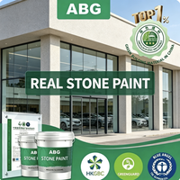 Peinture flexible à base de pierre avec mélange de roches composites pour bases murales en ciment légèrement déformables