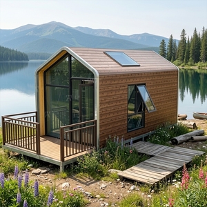 <span class=keywords><strong>Casa</strong></span> Prefabbricata Monolocale con Bagno in Fibra di Legno Glulam e Fondamenta Quadplex per il Mio Piccolo Resort - Product Image 1