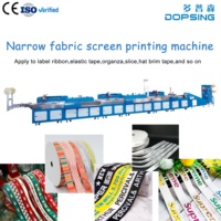 Máquina de impresión de etiquetas de cinta de satén Flexo Rollo a rollo de alta velocidad Secado infrarrojo multicolor para etiquetas de cuidado de tafetán de nailon
