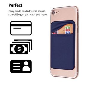 Porte-cartes adhésif pour téléphone portable, autocollant personnalisé pour l'arrière du téléphone, adhésif 3M, étui extensible pour cartes de crédit - Product Image 3