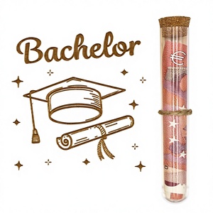 ZUKLA - Empaque de Regalo para Licenciatura con Modelo de Tubo de Ensayo PRO-1013-BACHELOR, Forma Rectangular, 2025-13x10cm - Product Image 1
