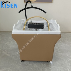KISEN Fauteuil de lavage pour salon de coiffure avec circulation d'eau, pour soins capillaires aquatiques, spa capillaire et massage thaïlandais, avec cuve de lavage et bac à shampoing - Product Image 6