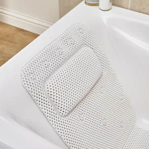 TOPFENG — <span class=keywords><strong>coussin</strong></span> de <span class=keywords><strong>baignoire</strong></span> antidérapant, tapis à ventouse, oreiller de SPA, <span class=keywords><strong>coussin</strong></span> de cou, accessoires de salle de bain, gouttes - Product Image 3