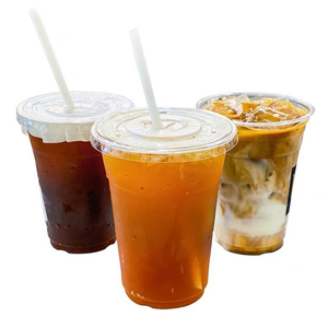 Tasse en plastique biodégradable tasse en plastique écologique 150ml 200ml 16oz bulle de jus de café glace boisson froide tasse en plastique pet transparent - Product Image 5