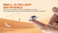 JINGHAO Meilleure aide auditive numérique invisible rechargeable mini avec contrôle par application intelligente