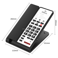 Téléphone filaire multifonction pour hôtel, haut-parleur mains libres, téléphone fixe sans fil pour chambre d'hôtes, directement de l'usine