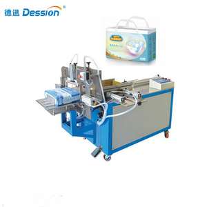 Semi automatic adult baby diaper packing machine and sealing machine