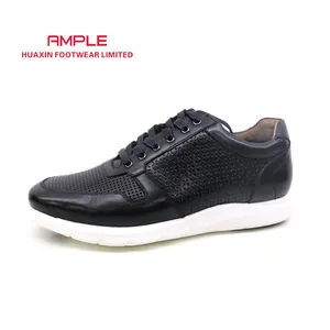 Supplier modern design excellent quality men's leather casual shoes leather