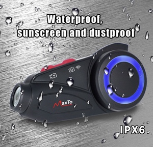 MaxTo-casco de motocicleta M3S, intercomunicador bluetooth 2K HD con cámara - Product Image 4