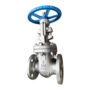 Válvula de Compuerta Metálica de Acero Inoxidable con Volante Tipo Engranaje WCB SS304 316 PN40 PN63 para Fluidos como Agua, Gas y Aceite - Product Image 1