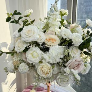 Hot Selling Moderne Elegante Bruiloft Bloem Decoratie Wit Luxe Simulatie Bloembal Aangepaste Tafel Middenstuk - Product Image 5