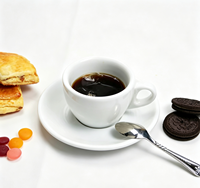 Tasse à café expresso en céramique de 150 ml avec soucoupe, style européen, italien, épaissi, moderne, minimaliste, classique pour café