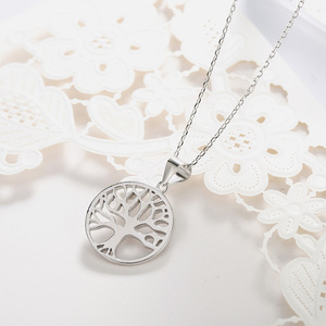POLIVA Colgante de árbol de la vida de joyería de plata esterlina 925 de moda blanca - Product Image 4