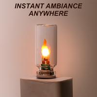 Lampadina a Effetto Fiamma Tremolante E27, Lampada Vintage con Effetto Fuoco, Decorazione per Casa, Atmosfera Calda, LED Bianco, Lampadina a Candela Realistica con Effetto Sfarfallio