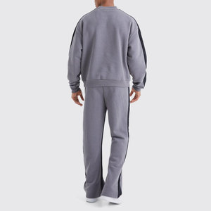 Ensemble de survêtement deux pièces personnalisé pour homme, respirant, style streetwear, manches longues, pour la course et le sport, nouvelle collection, vente en gros - Product Image 2