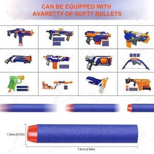 Ggntkids Medio estándar Longitud estándar 200 Paquete de recarga de dardos Blasters compatibles Juguetes al aire libre Dardos de espuma de bala - Product Image 3