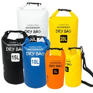 Custom Logo impresso portatile pieghevole 2L 5L 10L 20L 40L borse impermeabili per il viaggio sulla spiaggia Rafting zaino di stoccaggio a secco - Product Image 1
