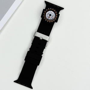 Suitable for Apple <b>Watch</b> Ultra 9876543210 SE <b>Compass</b> Sport Wave Silicone Strap - Product Image 2