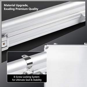 Vitrine d'exposition pour cartes 34"x23" en aluminium, grande vitrine d'exposition pour salon professionnel - Product Image 2