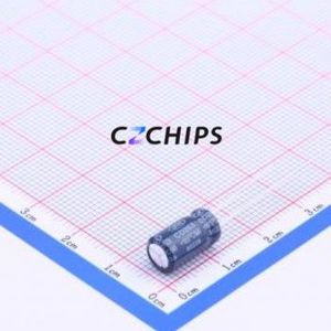 Condensateur électrolytique en aluminium à montage traversant ECR1CBK101MLL063011, montage traversant, D6.3xL11.5mm 100uF 20% 16V 2.5mm - Product Image 1