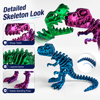 Squelette de dinosaure imprimé en 3D, figurine articulée T-Rex, ornement de bureau créatif, cadeau de collection